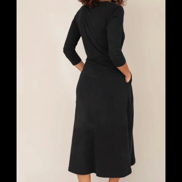 NWT Beaumont Organic Ruth Dress in Black - Picture 3 of 11